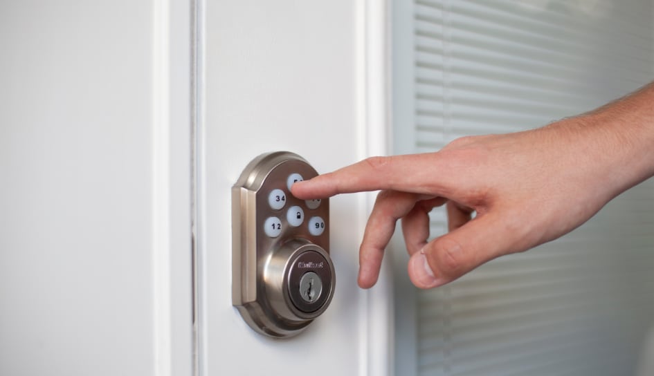 ADT smartlock on a Scranton home